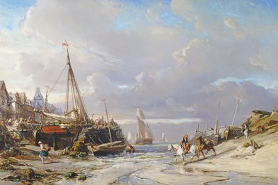 Hafen in der Bretagne, 1861 von Eugene Isabey